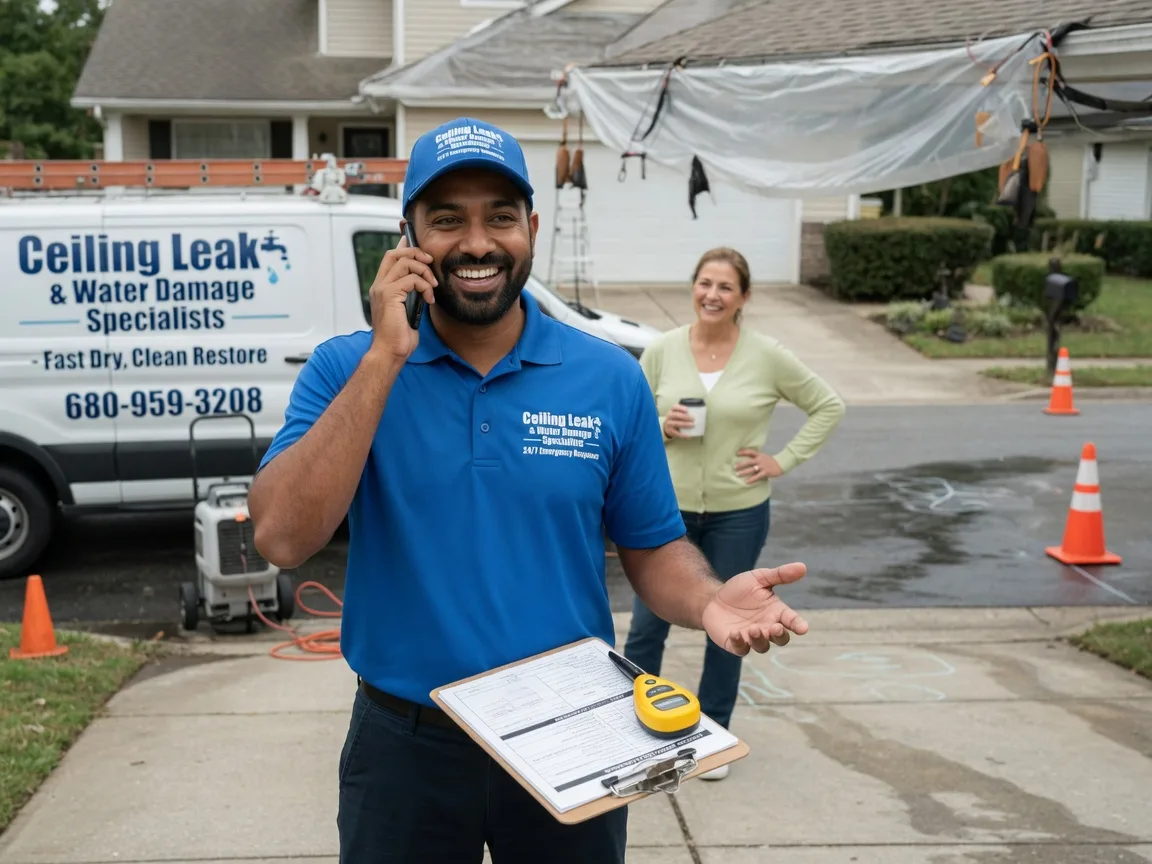 Ceiling Leak Cleanup Mount Solon, VA FAQs